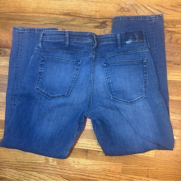 Chaps Men's Slim Straight Blue Jeans 36x32 five pocket - Picture 5 of 6